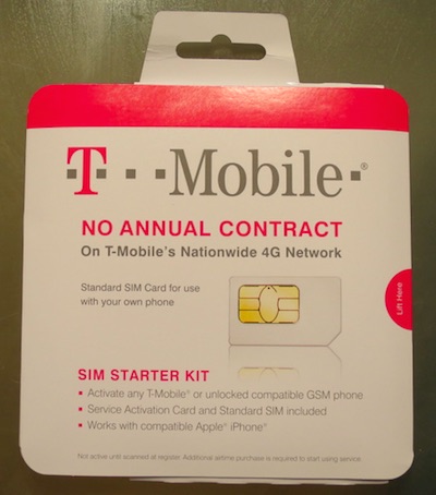 SIM Catd アクティベーションキット T-mobile
