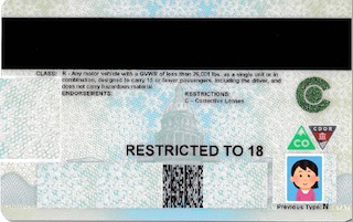 DMV アメリカの運転免許　仮免許１５歳
