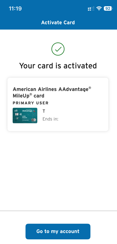 Citi AAdvantage Credit Card - Product Change