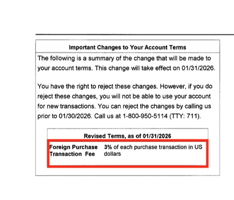 Citi AAdvantage Credit Card - Product Change