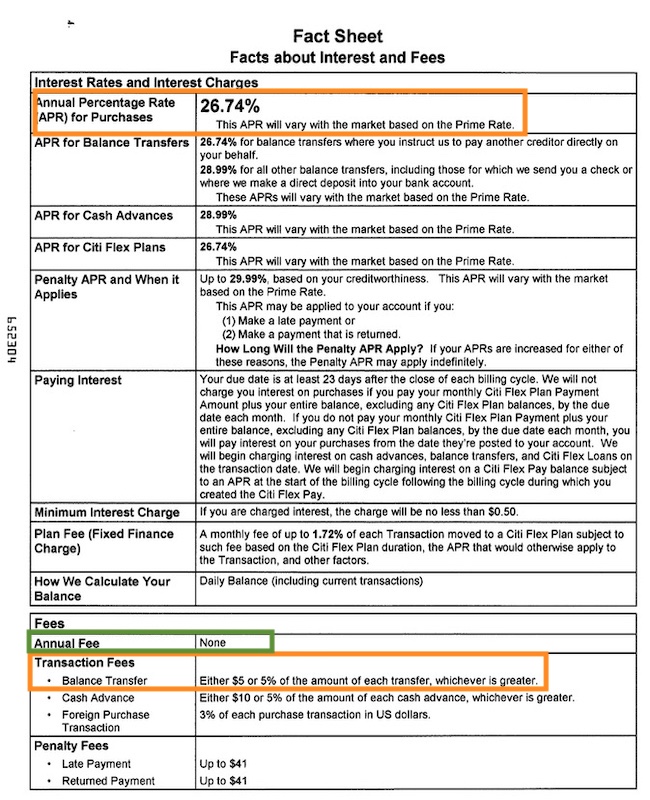 Citi AAdvantage Credit Card - Product Change