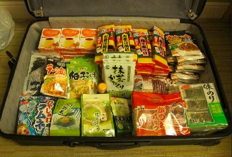 受託手荷物　日本の食料品