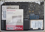 MacBook MC516 SSD 512GB 交換