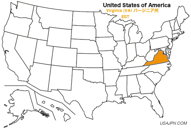 アメリカ合衆国　ワシントン州の地図