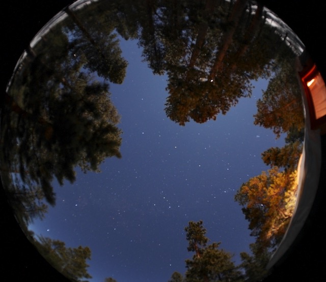 全周魚眼 MIEKE 6.5mm GM5 キャンプで撮影した星景写真