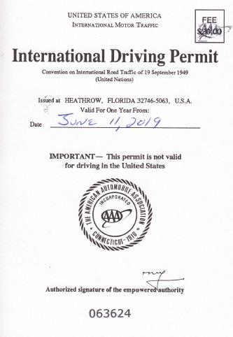IDP 国際免許証