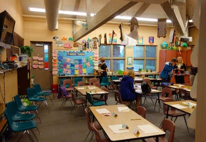 アメリカの小学校　2年生　教室の様子