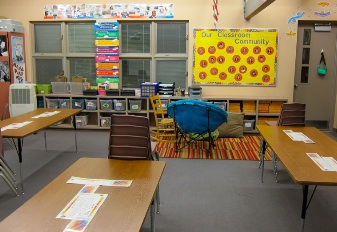 アメリカの小学校　４年生　教室