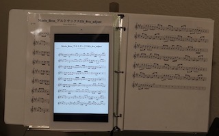 PDF楽譜をタブレットで参照