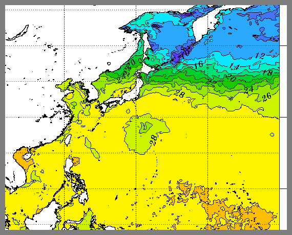 SST 海面温度 と台風