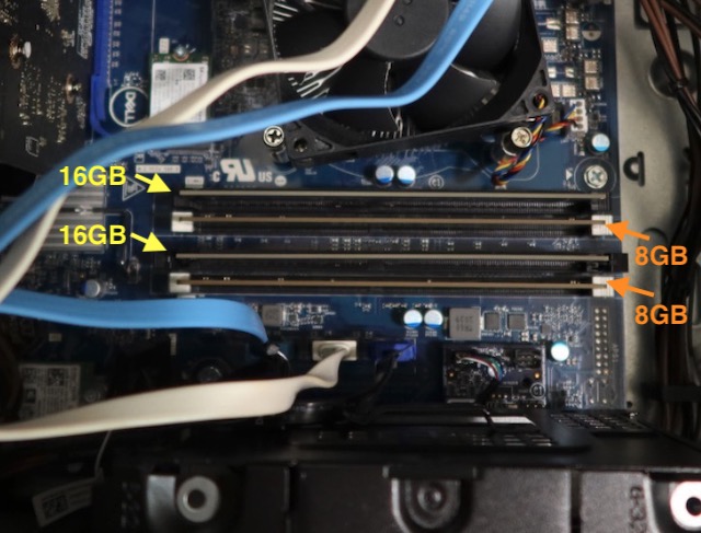 Dell G5 16GB + 32GB 増設 = 58GB