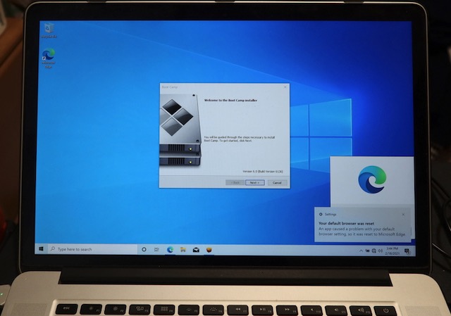 Boot Camp MacBook Pro で Windows10 を利用する