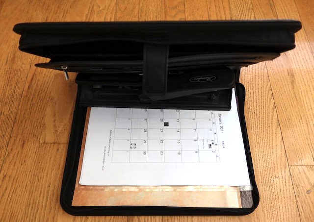 小型のかばんオーガナイザー Portfolio 3ring Binder Document Organizer