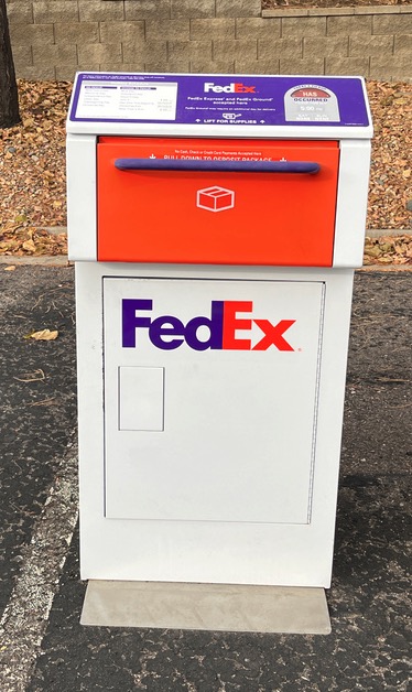 Fedex 投函 drop box