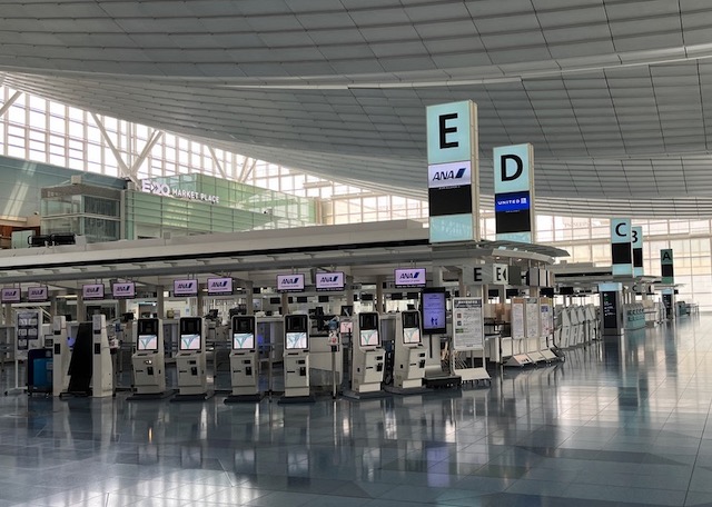 羽田空港第３ターミナル（国際線）　カウンター