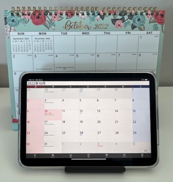 iPad mini カレンダー