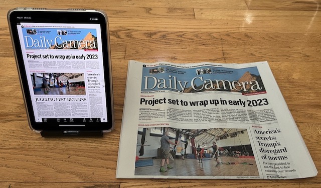 iPad mini 新聞を読む