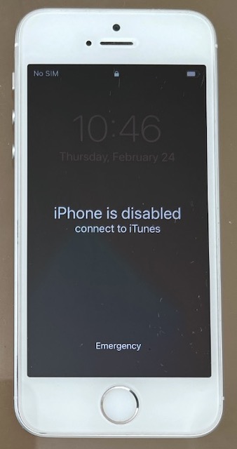 iphone Disabled ITune