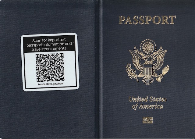 アメリカのパスポート　カバー