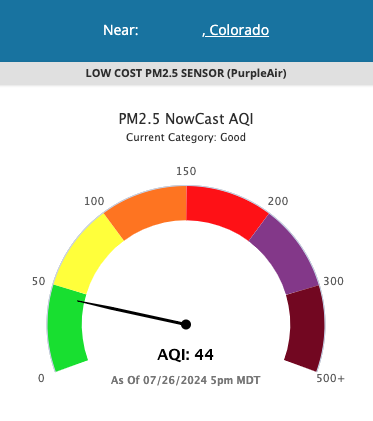 AQI 空気の質 近隣の観測値との比較