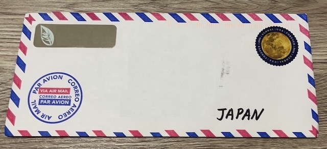 アメリカから日本への普通郵便　First-Class Mail International　配達日数