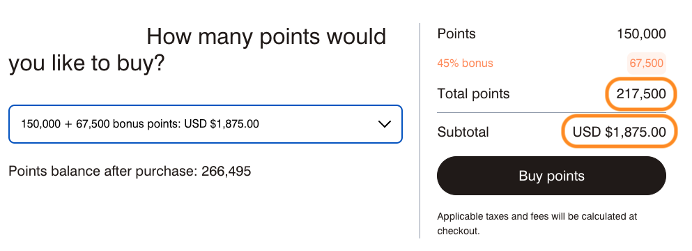 Marriott Bonvoy ポイント購入 45%ボーナス ANA, JAL, United のマイル交換可