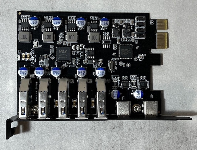 USB3.0 - インターフェースカード PCI-E to USB 3.0 7-Port　(2X USB-C - 5X USB-A) Expansion Card,PCI Express USB Add in Card