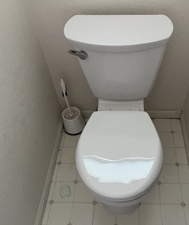 アメリカのトイレの交換