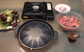 アメリカで焼き肉作り