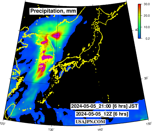 JAPAN Precipitation Forecast